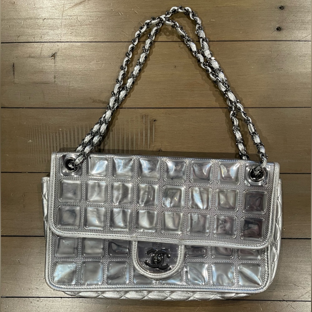Silver Chanel Purse